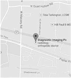 Diagnostic Imaging Location Map